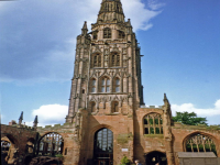 the old St. Michael's Coventry Cathedral